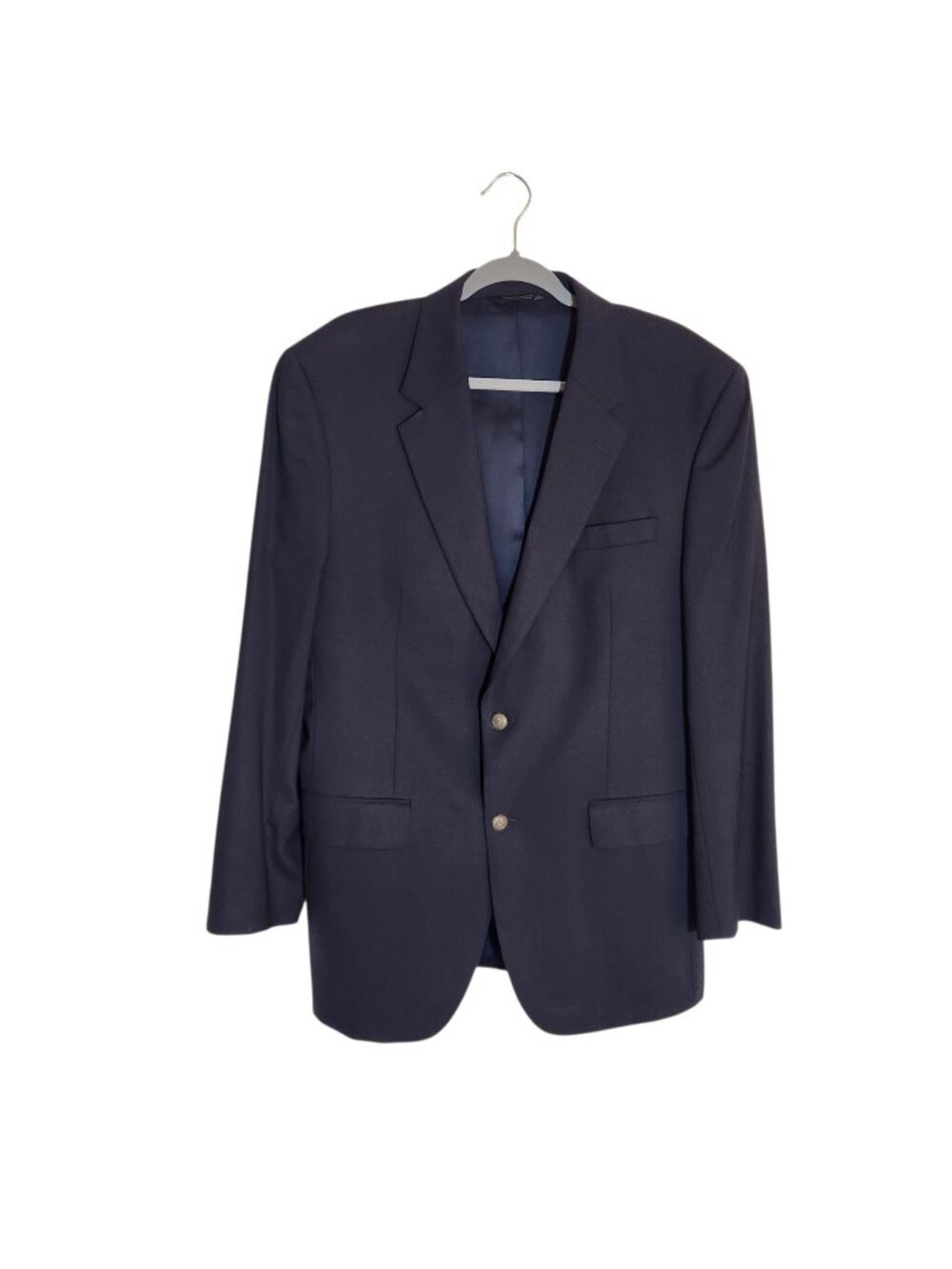 Jos. A. Bank Travelers Collection Dark Navy Wool Blend Blazer Size 42L